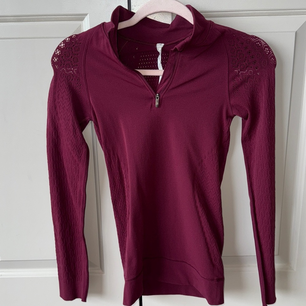 Lululemon Burgundy Quarter Zip